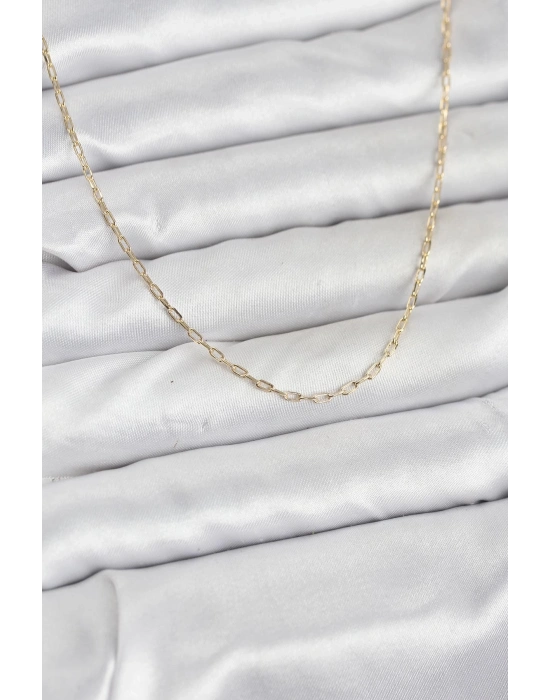 ® CM 14K Gold Renk Ataç Zincir Model 60 cm Kadın Kolye