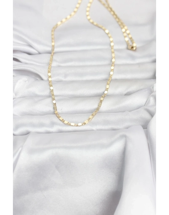 ® CM 14K Gold Renk Ezme Zincir 60 cm Kadın Kolye