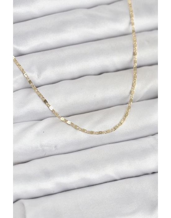 ® CM 14K Gold Renk Ezme Zincir Model 60 cm Kadın Kolye