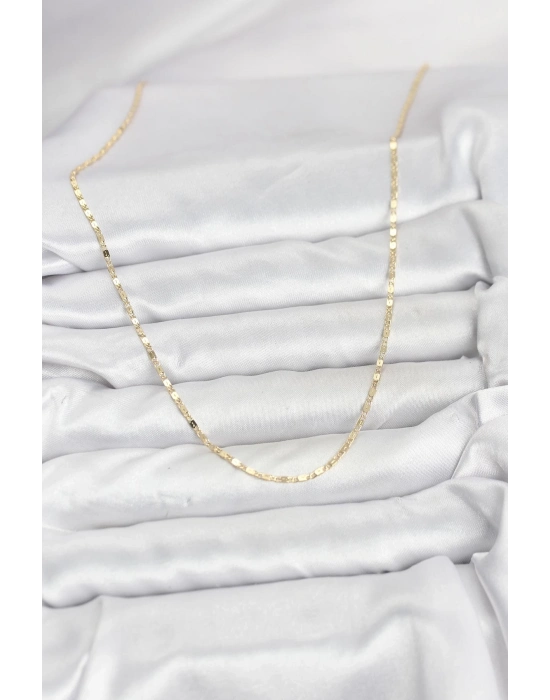 ® CM 14K Gold Renk Ezme Zincir Model 60 cm Kadın Kolye