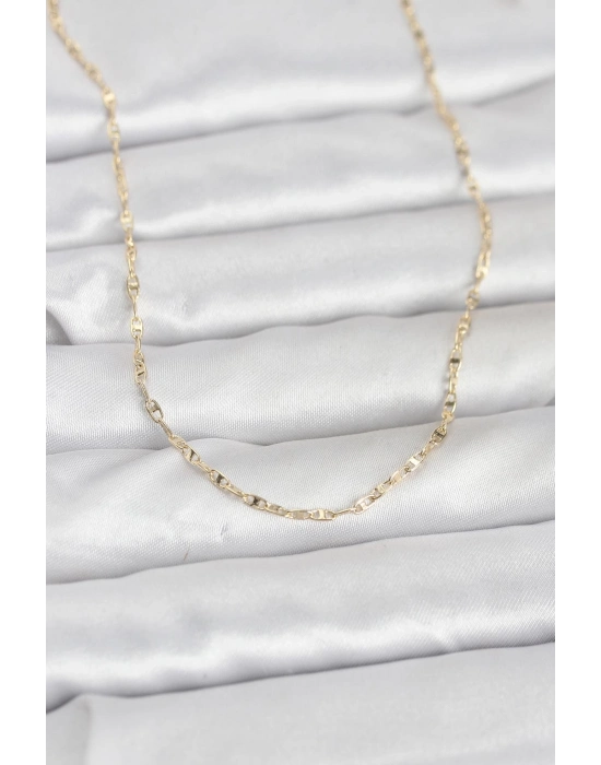 CM 14K Gold Renk Gemici Zincir Model 60 cm Kadın Kolye