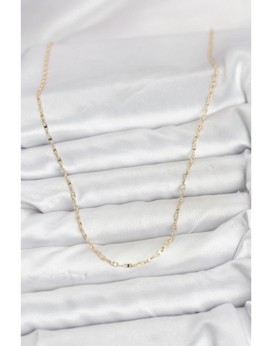 ® CM 14K Gold Renk Gemici Zincir Model 60 cm Kadın Kolye