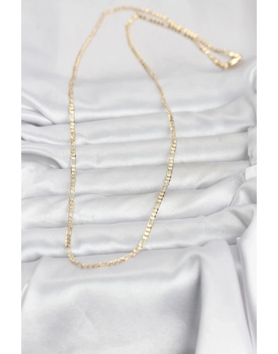 ® CM 14K Gold Renk İnce Kuşgözü Zincir Model 60 cm Kadın Kolye