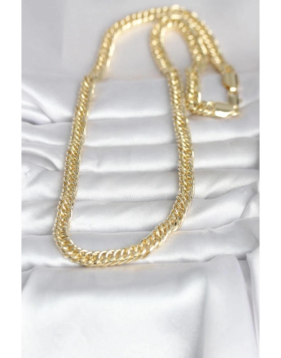 ® CM 14K Gold Renk Kalın Zincir Model 60 cm Kadın Kolye