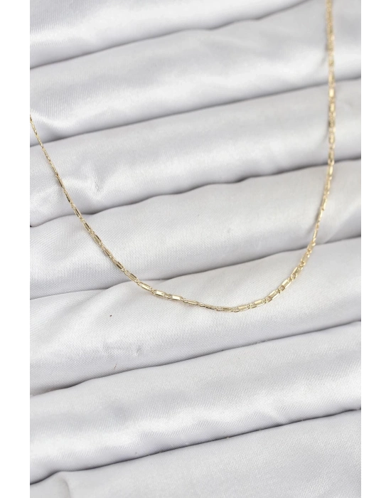 ® CM 14K Gold Renk Kesme Model 60 cm Kadın Kolye