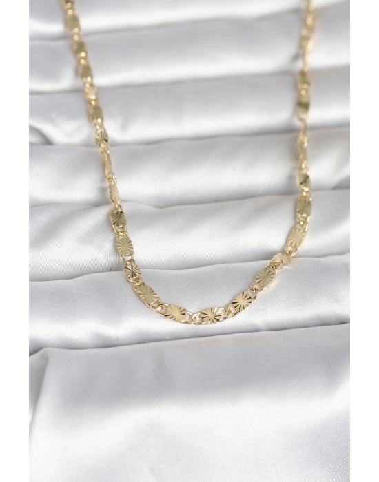 ® CM 14K Gold Renk Lazer Model 45 cm Kadın Kolye