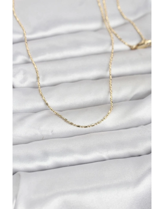 ® CM 14K Gold Renk Parçalı Topçuk Model 60 cm Kadın Kolye