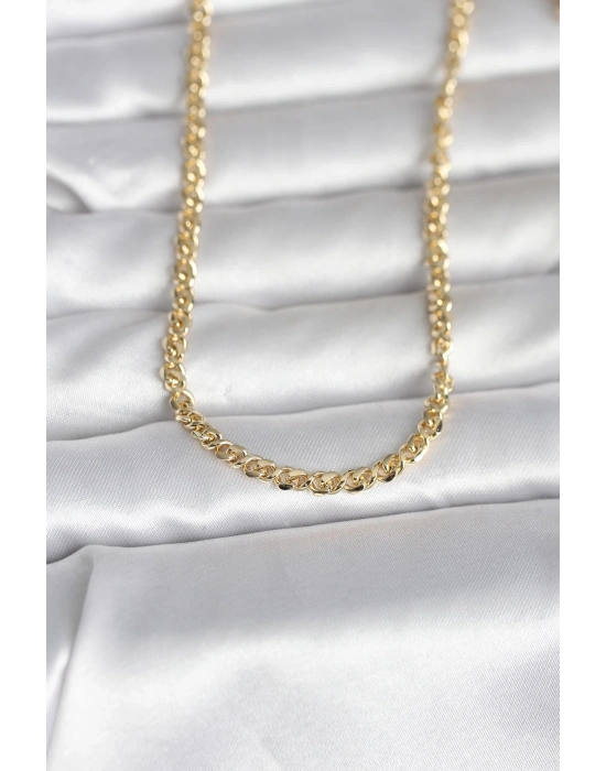 ® CM 14K Gold Renk Zincir Model 60 cm Kadın Kolye