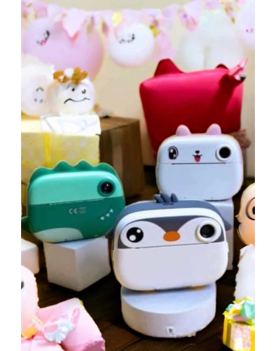 ® Çocuk Fotoğraf Makinesi Dijital HD Video Rulo Kağıt Baskılı Yazıcı