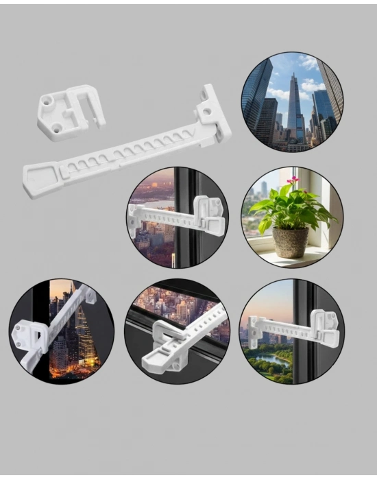 ® Çocuk ve Evcil Hayvanlar İçin Pencere Emniyet Kilidi 2 Adet