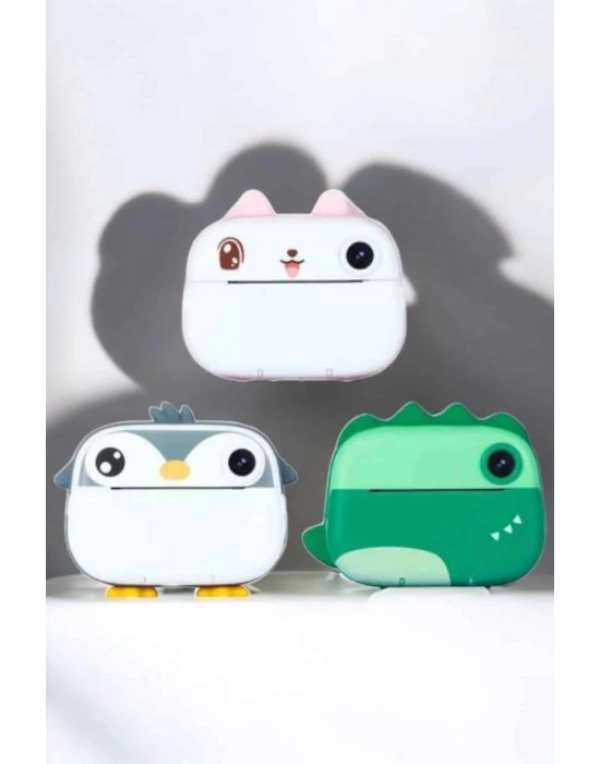 ® Çocuklar için Fotoğraf Makinesi Anlık Baskı Makinesi HD Görüntü Kalitesi