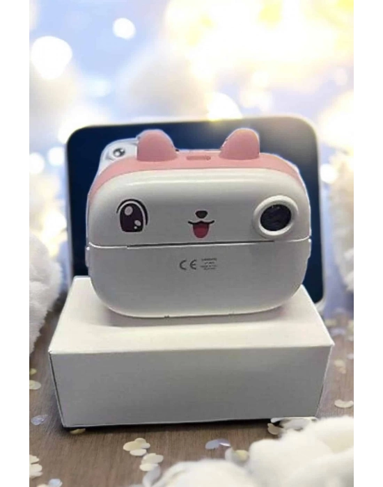 ® Çocuklar İçin Özel Fotoğraf Makinesi Printer Kamera Taşınabilir HD