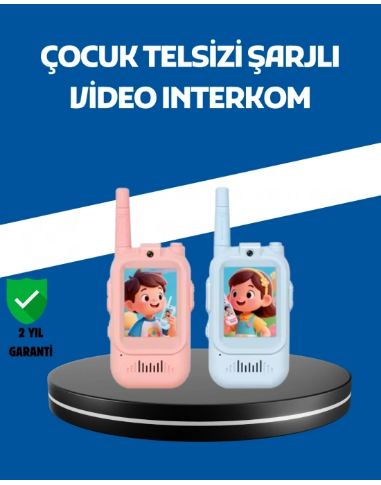 ® Çocuklar İçin Video Görüşmeli Walkie Talkie Uzun Mesafe İletişim
