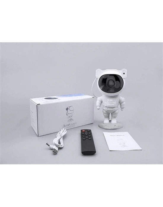® Çocuklara Özel Projeksiyon Astronot Lamba Speaker Sevimli