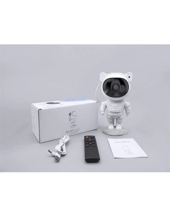 ® Çocuklara Özel Projeksiyon Astronot Lamba Speaker Sevimli