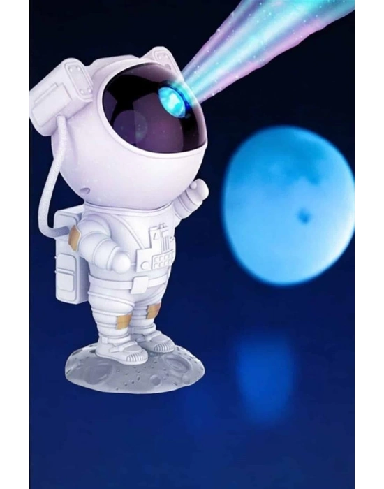 ® Çocuklara Özel Projeksiyon Astronot Lamba Speaker Sevimli