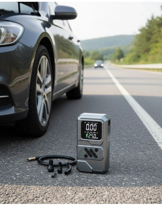 ® Çok Fonksiyonlu Akü Takviye ve Taşınabilir Hava Kompresörü