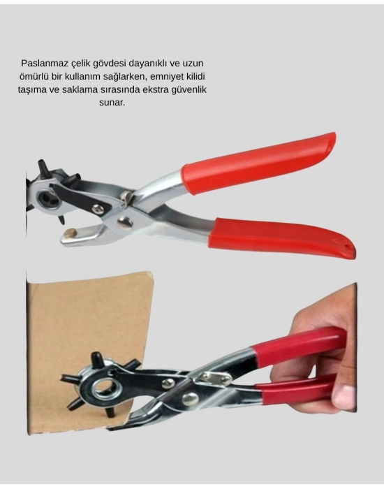 ® Çok Fonksiyonlu Delik Açma Pensesi 2mm–4.5mm Ayarlı Metal Gövdeli