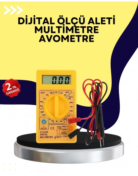 ® Çok Fonksiyonlu Dijital Multimetre Elektrik Test Cihazı
