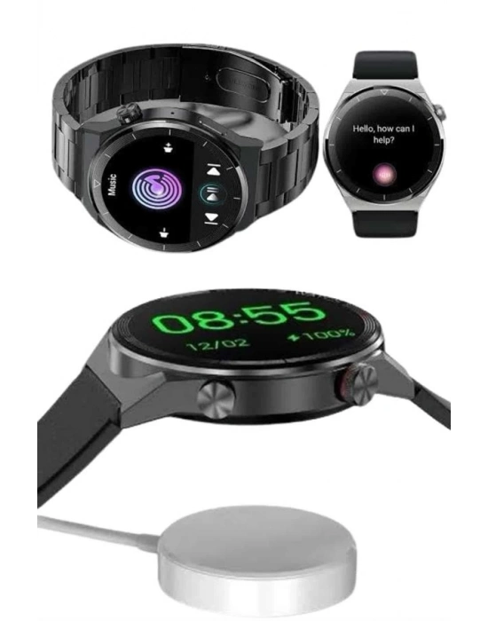 ® Çoklu Kordon Hediyeli Akıllı Saat Çağrı Cevaplama Müzik Dinleme Dokunmatik Ekran