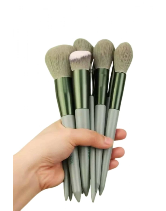 ® Dayanıklı Makyaj Fırçası Seti 13 Parça Yumuşak Kıllı Fırçalar Allık Fondöten Far Fırçası
