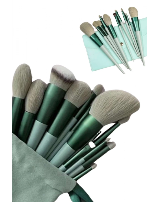 ® Dayanıklı Makyaj Fırçası Seti 13 Parça Yumuşak Kıllı Fırçalar Allık Fondöten Far Fırçası