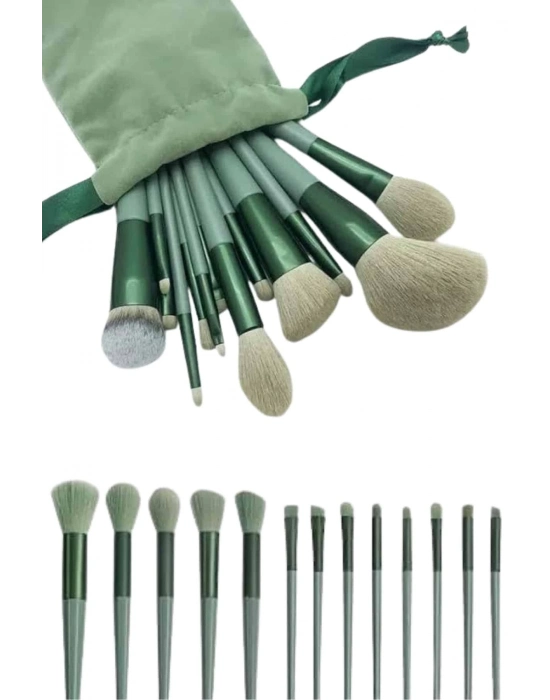 ® Dayanıklı Makyaj Fırçası Seti 13 Parça Yumuşak Kıllı Fırçalar Allık Fondöten Far Fırçası