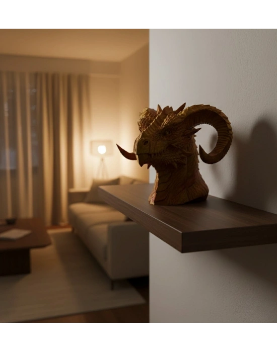 ® Dekoratif Gold Ejderha Heykeli Koleksiyonluk Fantastik Tasarım