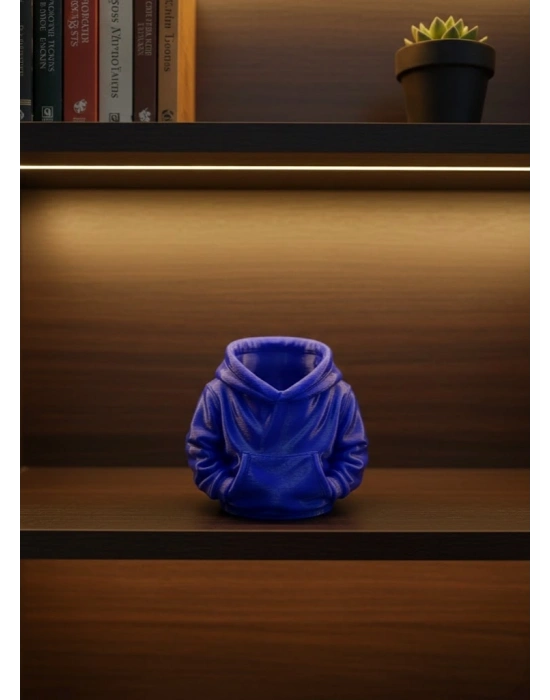 ® Dekoratif Lacivert Hoodie Kalemlik 10x10 cm