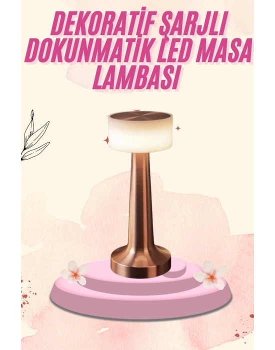 ® Dekoratif Masa Lambası Dokunmatik Renk Değiştirebilen Gece Lambası