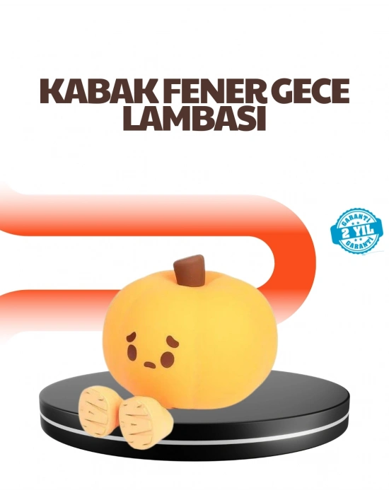 ® Dekoratif Pumpkin Gece Lambası Şarjlı Dokunmatik LED Işık