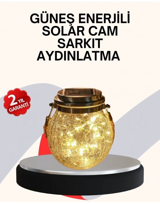 ® Dekoratif Solar Cam Şişe LED Lamba Gün Işığı Renk