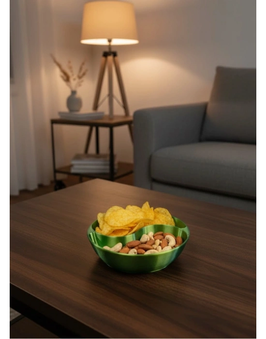 ® Dekoratif Yeşil Çerezlik Kase 4’lü Set 3x12 cm