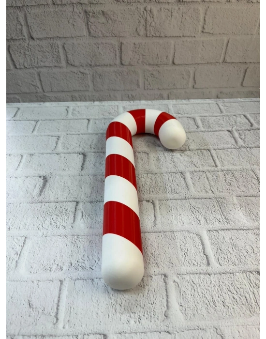 ® Dekoratif Yılbaşı Şekeri Yerde Biblo Salon Dekoru 13x34 cm