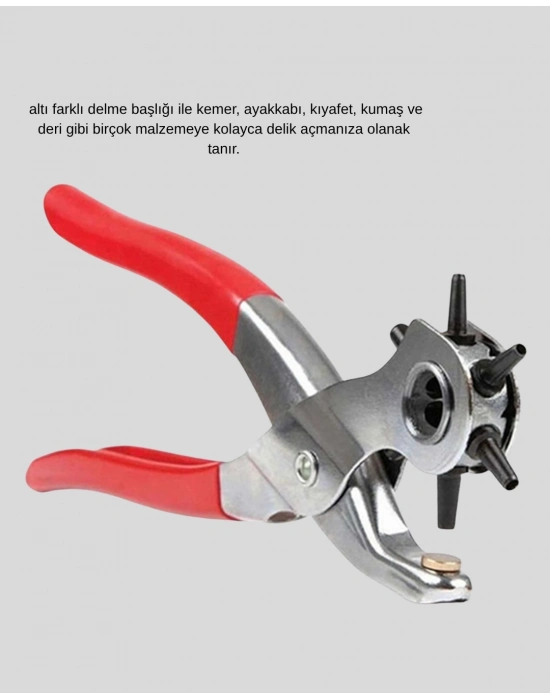 ® Delme Pensesi 6 Başlıklı Çok Amaçlı Paslanmaz Çelik Ergonomik
