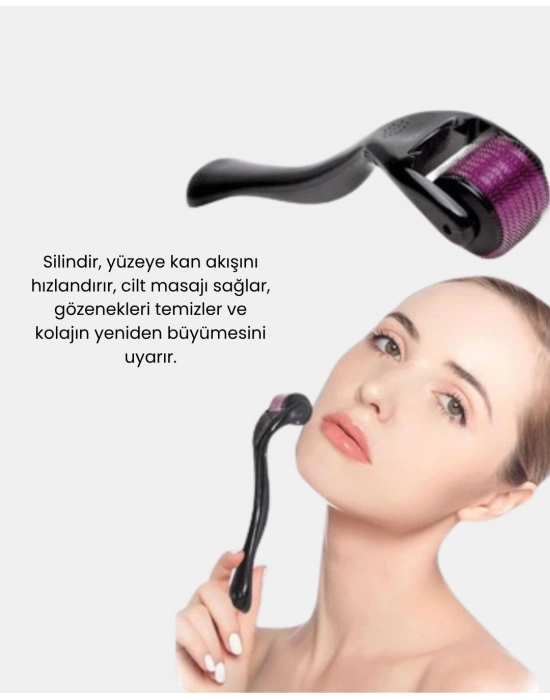 ® Derma Roller Titanyum İğneli Cilt Yenileyici – Akne ve Kırışıklık Karşıtı