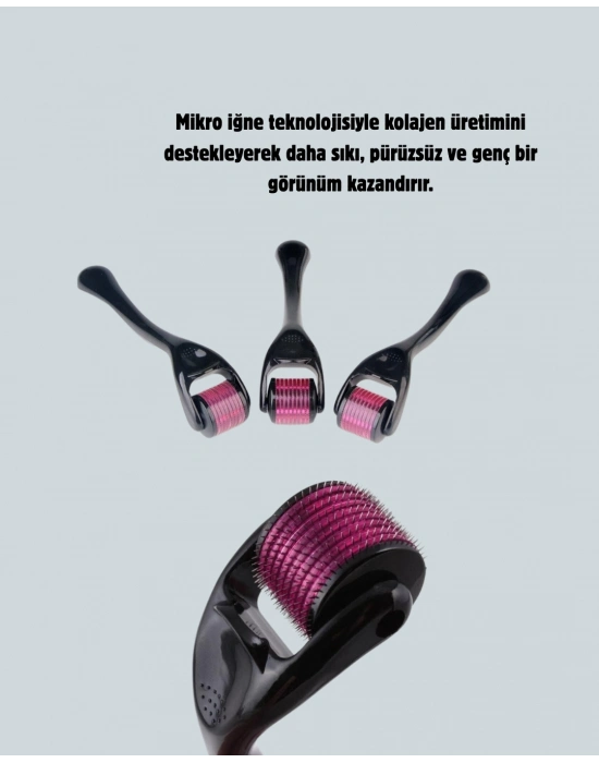 ® Dermaroller 1 mm Akne İzleri ve Çatlak Giderici Cilt Bakım Aleti