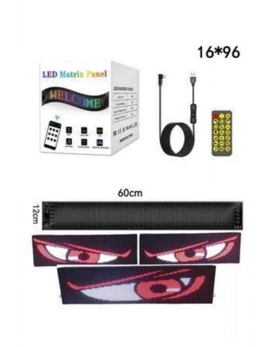 ® Digital Araba Yazısı Ekran Matrix En Büyük Boy Matrix LED Panel 19*96 pıxel