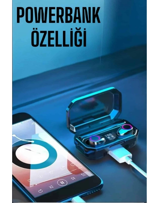 ® Dijital Göstergeli Bluetooth Bağlantılı Kulaklık Dokunmatik Kontrol