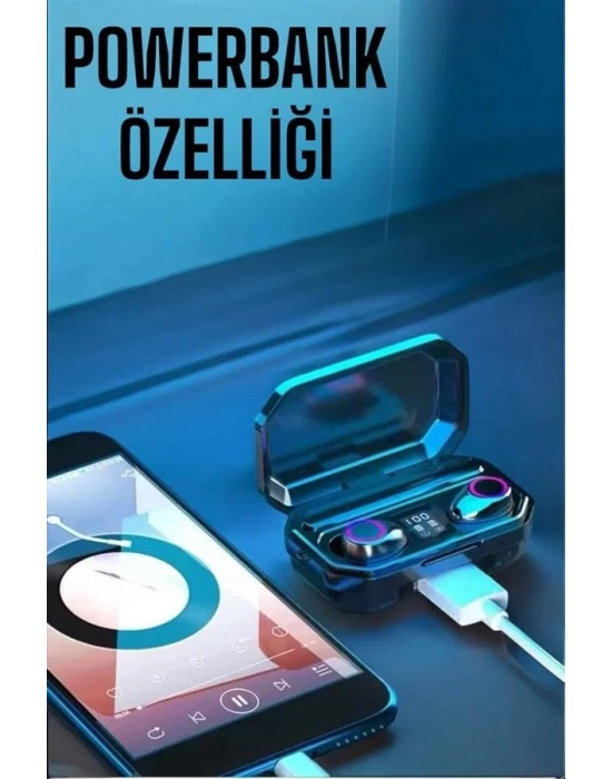 ® Dijital Göstergeli Bluetooth Bağlantılı Kulaklık Dokunmatik Kontrol
