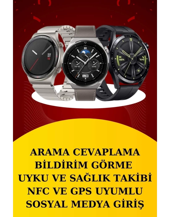 ® Dijital Göstergeli Bluetooth Kulaklık ve Bildirim Görebilen Akıllı Saat Alarm ve Titreşim