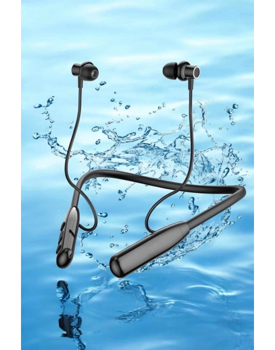® Dijital Göstergeli Kulak İçi Kablosuz Bluetooth Kulaklık Boyun Bantlı