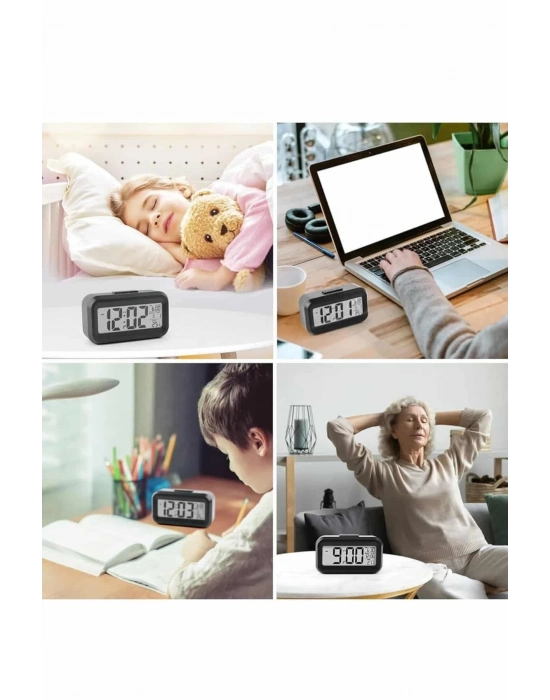 ® Dijital Işıklı Alarmlı Çalışma Masası Ekran Pilli Çalar Saat