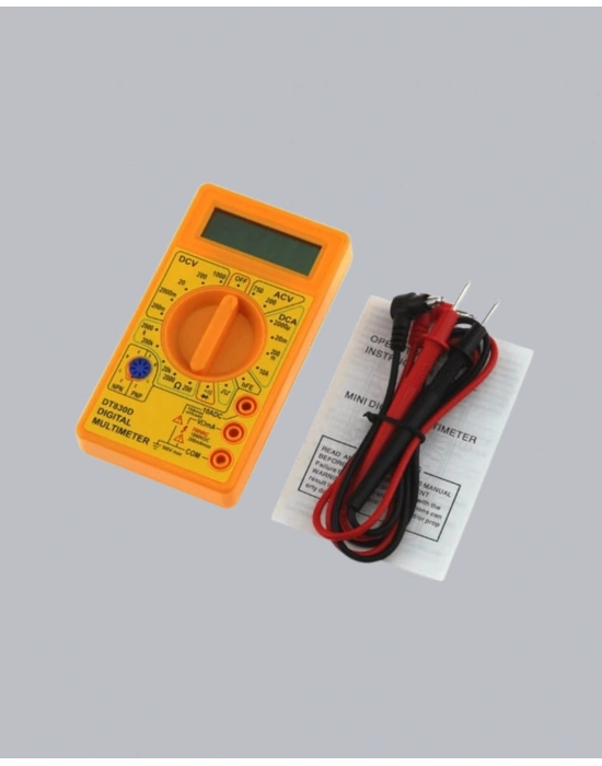 ® Dijital Multimetre Ölçü Aleti AC DC Ölçüm ve LCD Ekranlı