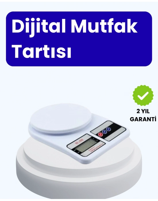 ® Dijital Mutfak Terazisi 10kg Kapasiteli 1g Hassasiyetli