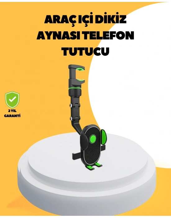 ® Dikiz Aynasına Takılan Telefon Tutucu Ayarlanabilir Çok Yönlü Araç Aksesuarı