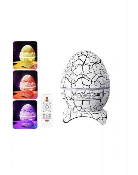 ® Dinozor Yumurtası Gece Masa Lambası Bluetooth Hoparlör 14 Renk Seçeneği
