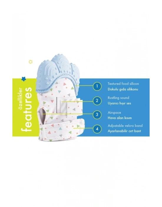 ®  Diş Kaşıyıcı Eldiven 526 Mavi