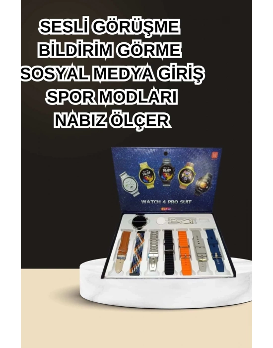 ® Dokunmatik Akıllı Saat Yeni Nesil Kulaklık Kampanyası Bluetooth Bağlantılı ANC Özelliği