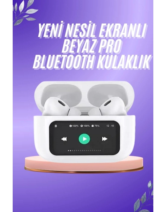 ® Dokunmatik Ekranlı ANC/ENC Yeni Nesil Pro Bluetooth Kulaklık Dokunmatik Ekran